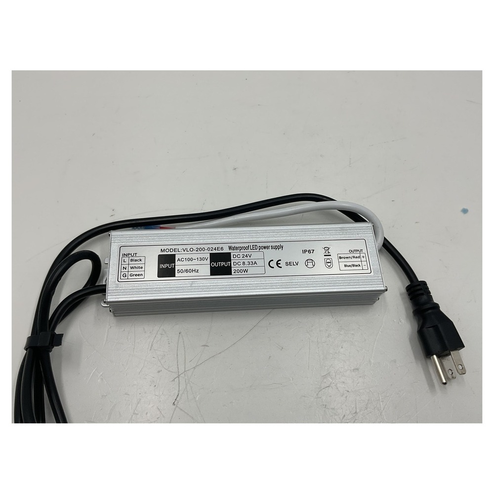 200W LED Power Supply 24V 8.33A IP67 Waterproof Driver VLO-200-024E6 Transformer